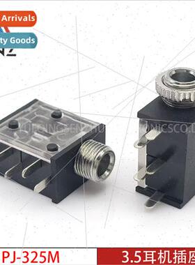 3.5mm headphone socket PJ-325M Transparent cover structure s