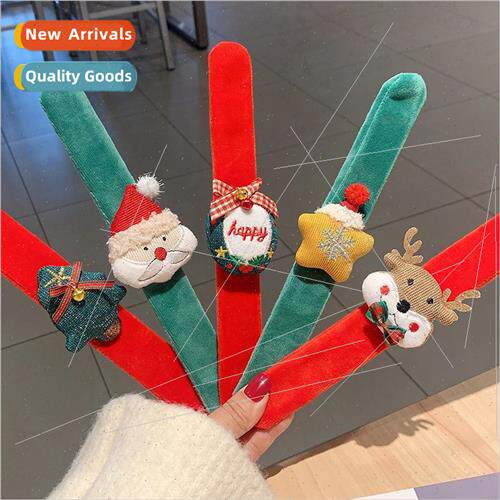 Christmas e snap ring female cute cartoon elk plush Christma
