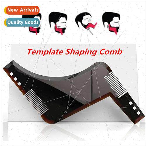 Men Beard Comb deburns Styling Comb wh Brush Beard Trimming