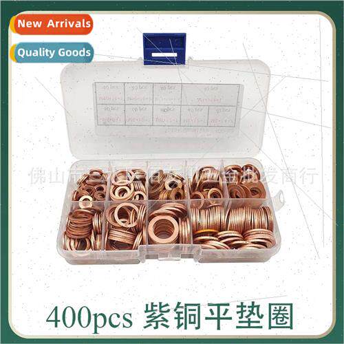 400pcs box Purple Copper Seal Gasket Boxed Purple Copper Oil