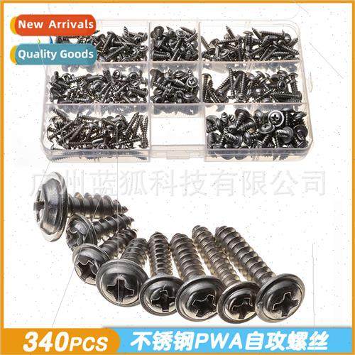 Hardware Screws 340pcs Stainless Steel PWA Screws -Tapping S