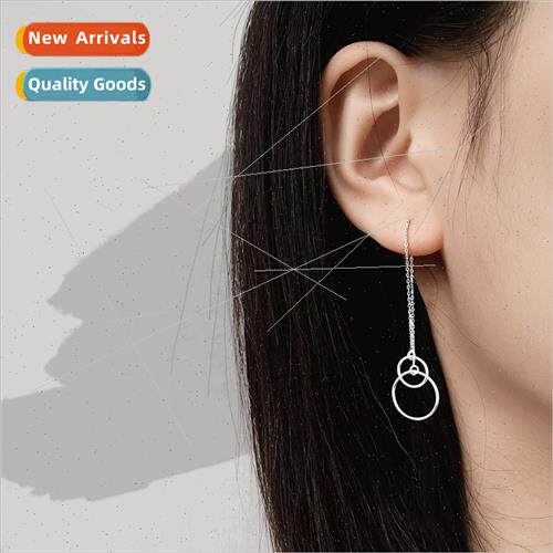 Ins thin cold wind ear wire female Korea cool handsome tasse