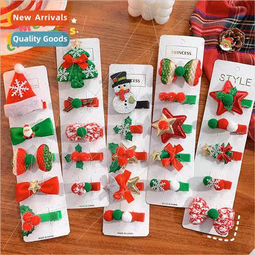 Christmas hair clip side clip snowman side clip 2023 new hai