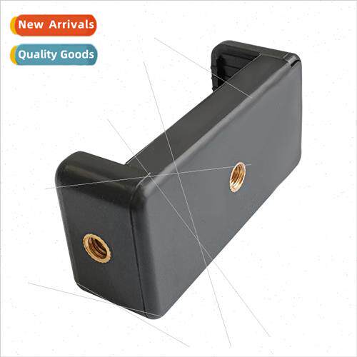 Portable one word cell phone clip double hole selfie clip se