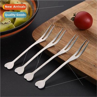 Stainless Steel Fru Forks Home Fru gns Two Tines Forks Cake