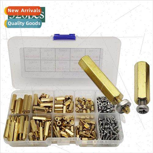 320pcs boxed brass single double pass isolation post M2.5*6-