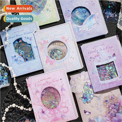 Floating light dream shadow PET special oil laser silver sti