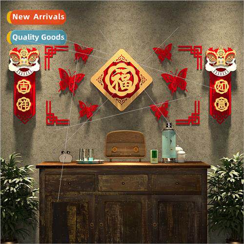 2024 Decorative letter tune door stickers paper cutouts wind