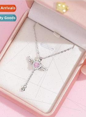 Angel Heart Tassel Necklace che Premium French Sweater Chain