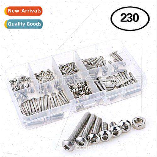 230PCS Stainless Steel Cylindrical Head Hexagon Socket Head