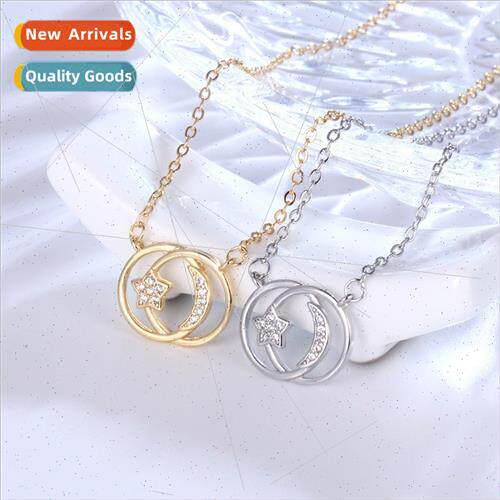 Korea fashion popular star moon necklace female tide cold wi