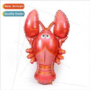 Crayfish aluminum film balloon red shrimp birthday dress up