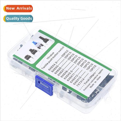 180pcs Tactile Swch K K Key Swch K 180pcs 6*6*4.3-14 Keys Fo