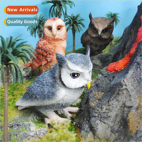 Flying birds wildlife model owl desktop ornament toy
