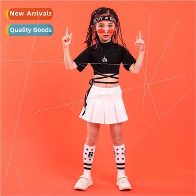 Childrens cheerleading permance clothes girls hip-hop set da