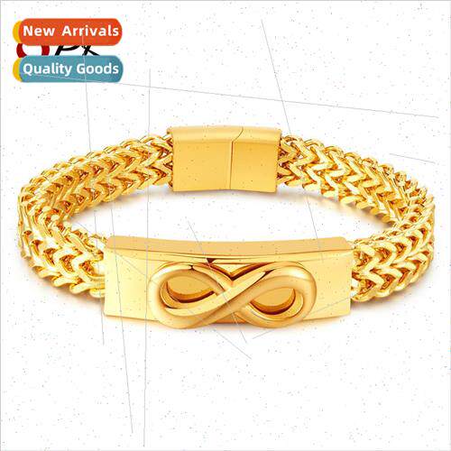 Europe Vintage Fashion Stainless Steel Infiny 8 Character Go
