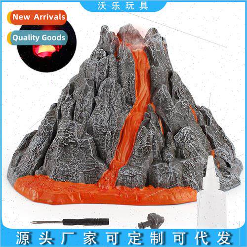 Dinosaur world scene ornaments volcano eruption model toys s