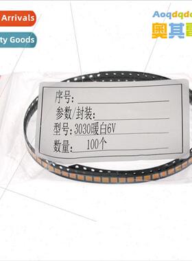 100PCS 3030 Beads Warm Whe 1W 3V 6V 9V LED LCD TV Backlight