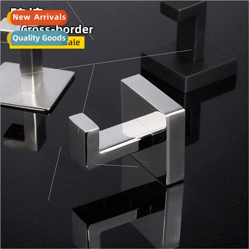 Square Metal Bathroom Entryway Clothes Hat Hooks Behind Door