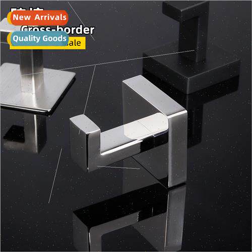 Square Metal Bathroom Entryway Clothes Hat Hooks Behind Door