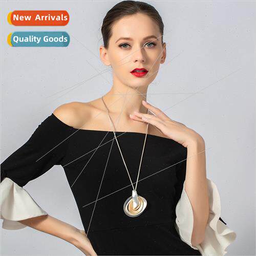 Europe new necklace retro simple pendant long necklace fashi