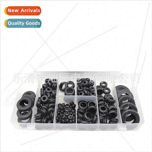 Rubber Wire Guard Coil 180PCS Boxed Rubber Wire Guard Ring B