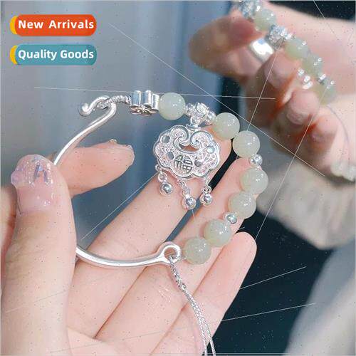 peace lock half bracelet half chain bracelet fashion long li