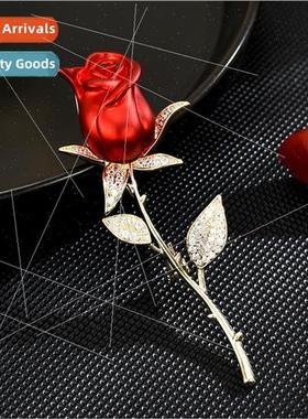 INS new elegant exquise Europe hundred luxury rose coat broo