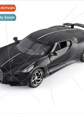 Boxed 1:32 cool Bugatti small black alloy car model window b