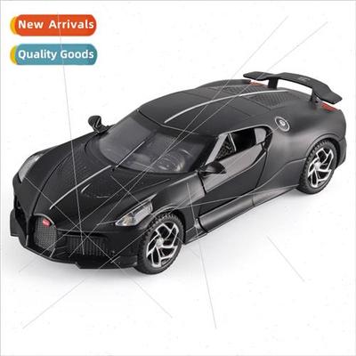 Boxed 1:32 cool Bugatti small black alloy car model window b
