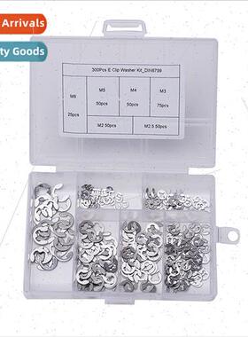 300PCS304 open end retaining ring E-type snap ring M2 M2.5 M