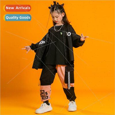 Childrens Hip Hop Set Dance Su Boys  Clothes Loose Yankee Ve