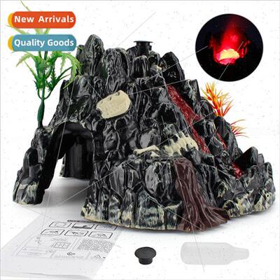 volcanic eruption model electric spray lights scene smoking
