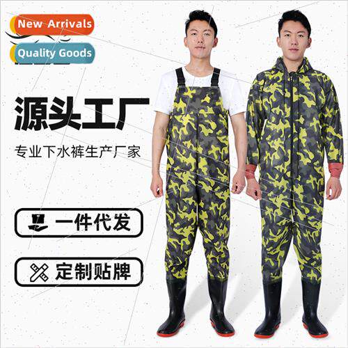 Half thickened underwater clothing full body catching fish p