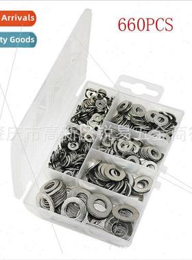 660pcs Boxed 304 Flat Washers Flat Washers K Bolt Fasteners