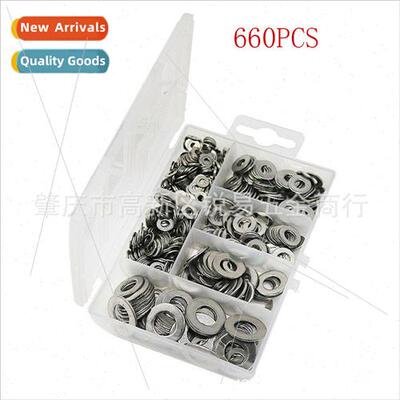 660pcs Boxed 304 Flat Washers Flat Washers K Bolt Fasteners