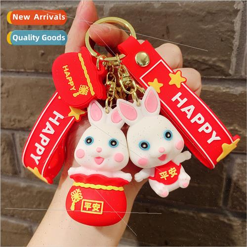 cky rabb pendant silicone doll accessories car cute soft rub