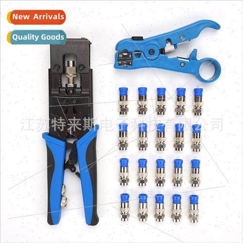 Multifunctional BNC Lotus head extrusion pliers coaxial cabl