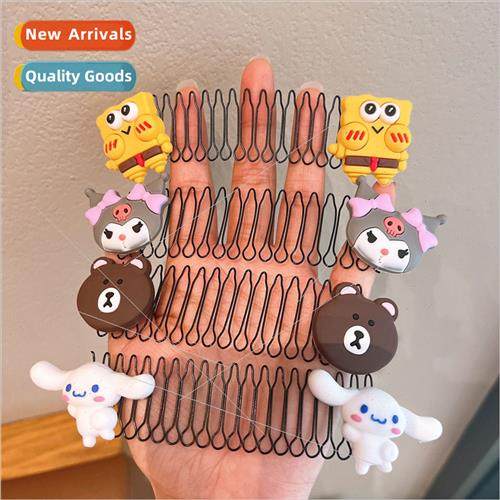 Children broken hair organizing hair comb girls bangs back h