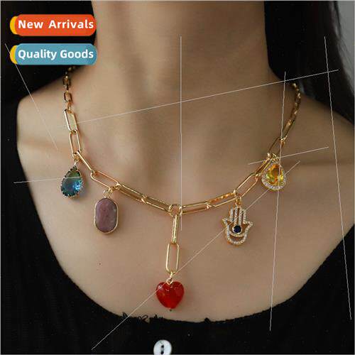 2024 spring summer new zirconia necklace female Europe neckl