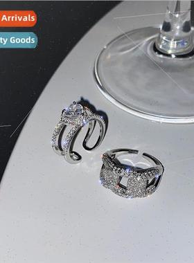 Love ring female fashion ins opening niche female index fing