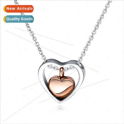 Love Ladies Tanium Necklace Pet Urn Openable