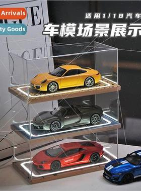 Onepcs acrylic display box parking lot car model organizer s