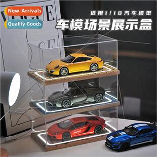 Onepcs acrylic display box parking lot car model organizer s