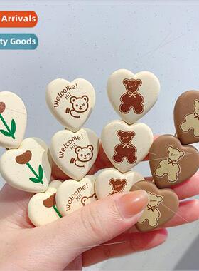 Milk tea color hairpin 2023 new side back head clip headdres