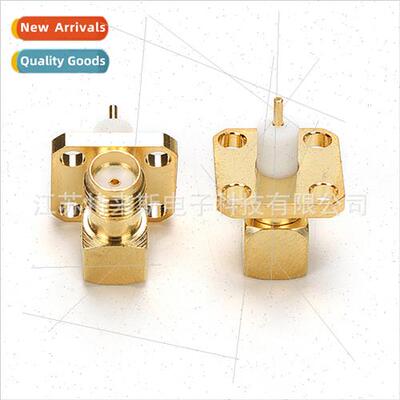SMA-KFD Adaptor SMA 90 degree bend connector PCB panel holde