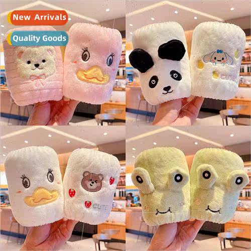 Korea new children cuffs fall winter plush cartoon sleeve cu