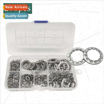 270pcs box 304 internal serrated lock washers anti-loosening