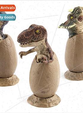 Figurine Model Semi-Hatched Dinosaur Eggs 3pcs Set Model wh