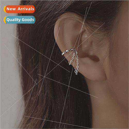 Long whout ear holes side earrings female fashion cool girls